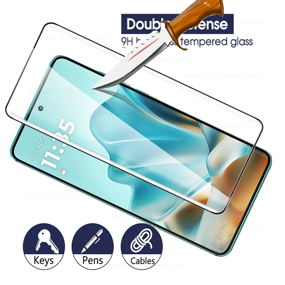 Enhanced Tempered Glass Case with Screen and Camera Lens Protector Film - 8-in-1 Protection Set