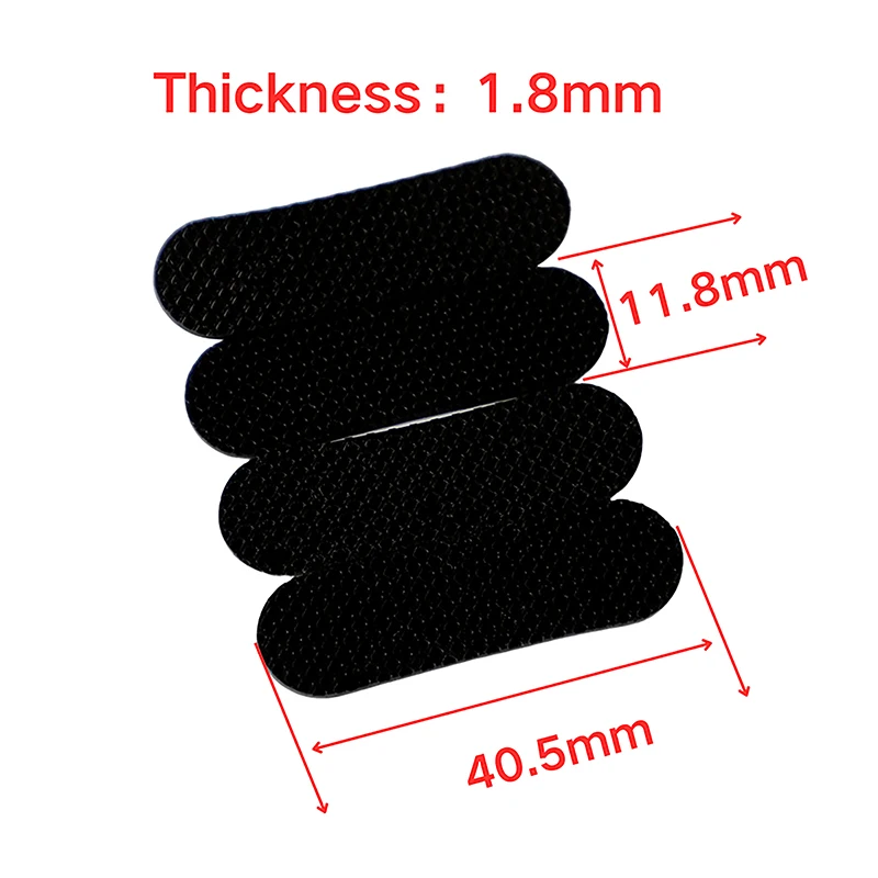 4PCS 블랙/화이트 고무 피트 두께 1.8mm 미끄럼 방지 자체 접착 실리콘 충격 방지 보호 패드 키보드 베이스 캐비닛용