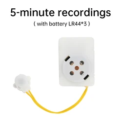Recordable Sound Module for Plush Toys - Clear Voice Message Recorder for Stuffed Animals (5 minutes)