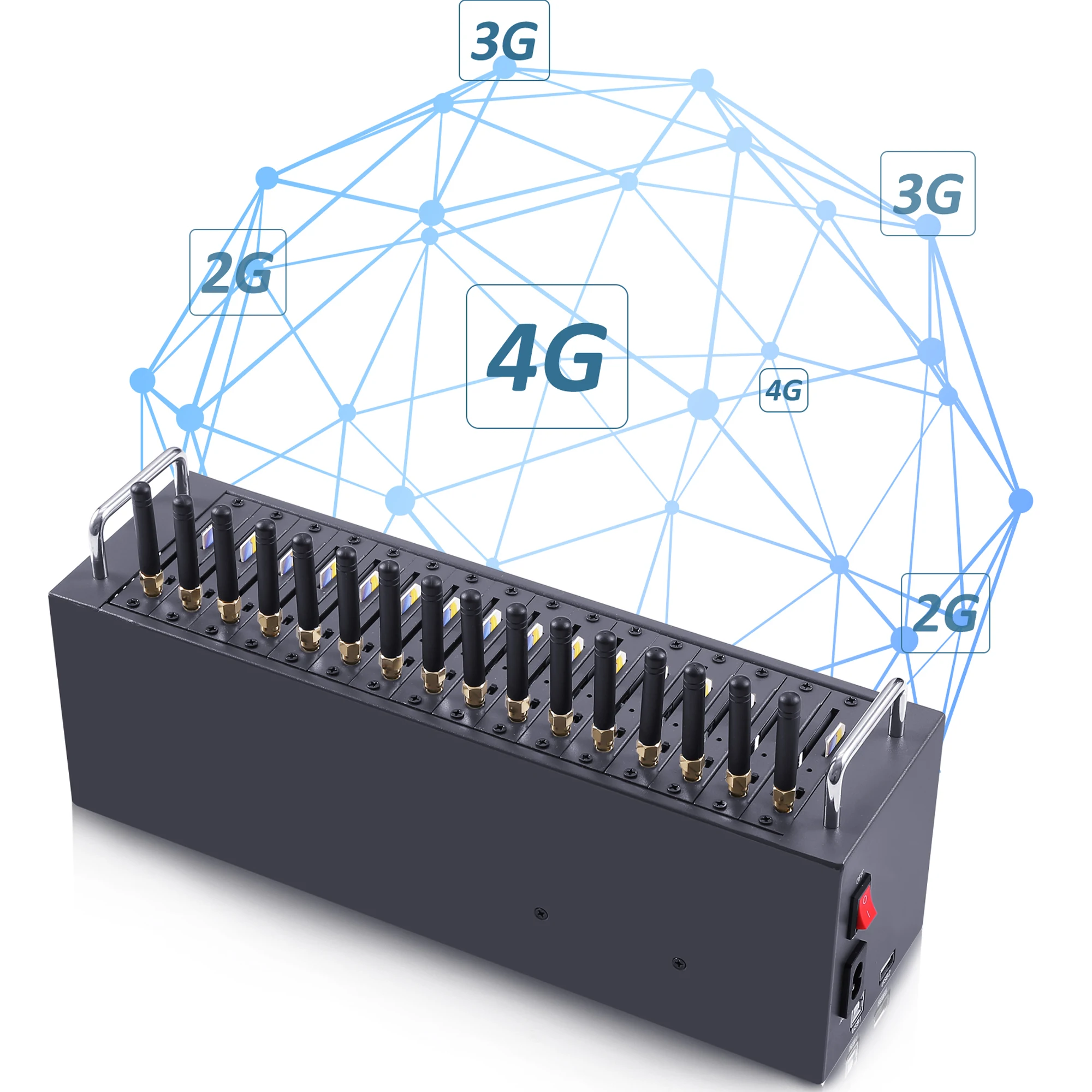 

Factory price!! Cheapest Gsm 16 Port Sms Blaster Bulk Sms Gsm Modem Bulk Sms Modem Gsm Gateway Sms Broadcast Gateway Gsm Modem