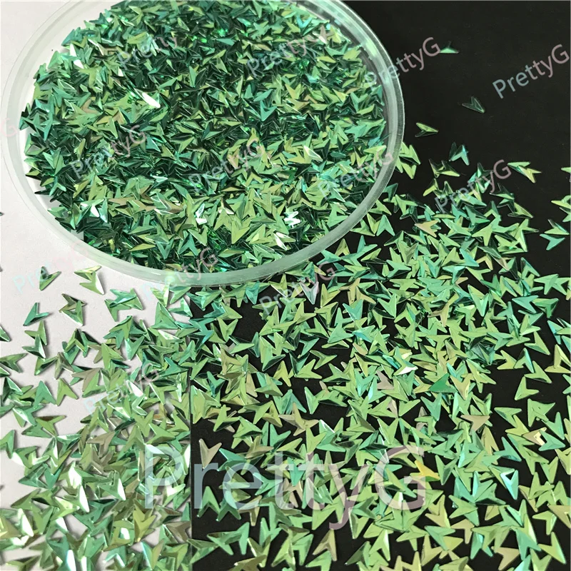 

PrettyG100g Pack Three-dimensional V Shapes Glitter Sequins for Resin DIY Making Art Craft Nail Makeup Decoration Accessories WF