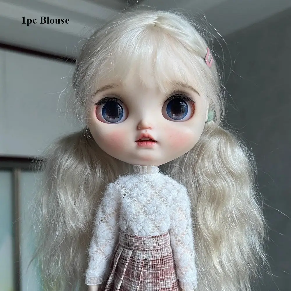 Fashion Floral Lace Dresses Mini Cute Base Shirt Tops DIY Accessories Princess Clothes for azone ob22/24/27 Dolls