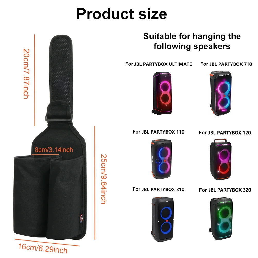 Mic Hanger Storage Holder Mic Organizer Bag Microphone Storage Bag for JBL PartyBox Wireless Microphone Accessories