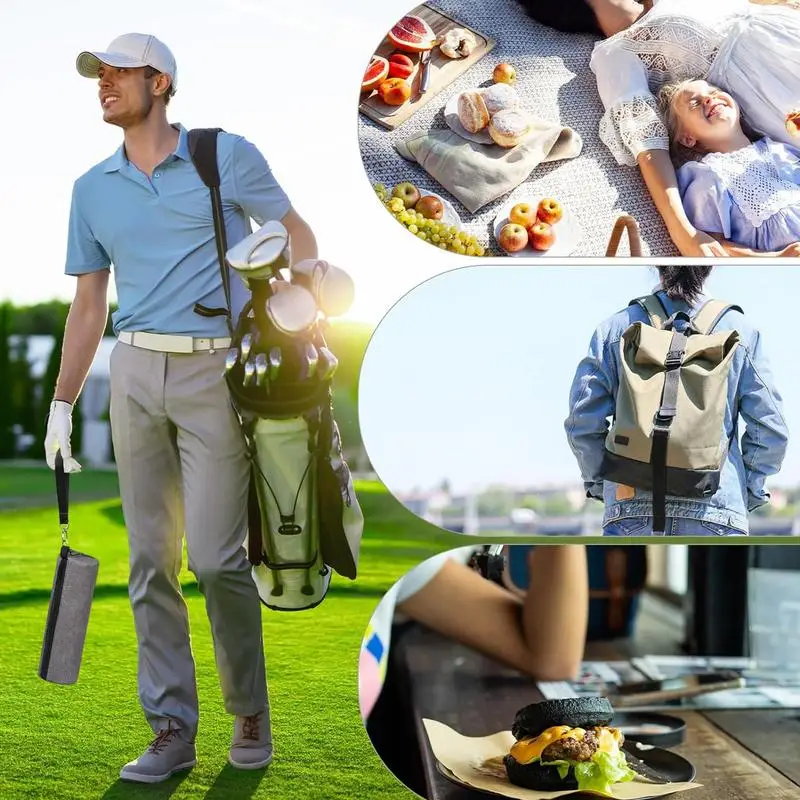 Beer Drink Accessories Sling Cooler Long Tube Shape Camping Beer Sleeve Leakproof Beverage Preserver Golf Club Bag Accessories