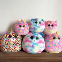 20cm Ty Beanie Pillow Big Eyes Stuffed Plush Toy Sofa Bedding Soft Cute Animal Doll Unicorn Bear Cat Children Gifts 2