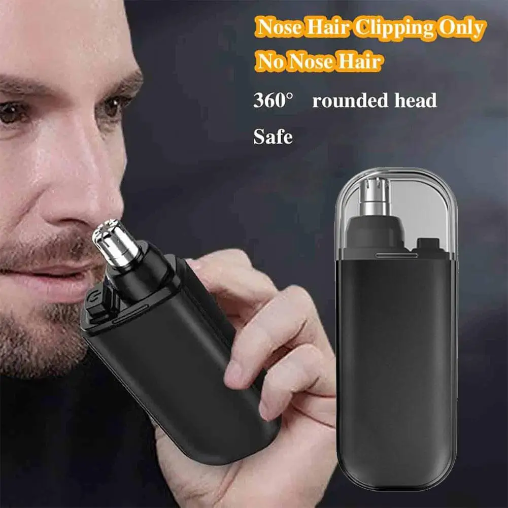 

Portable Nose Hair Trimmer 2 in 1 Rechargeable USB RPM Hair Powerful Eyebrow 7000 & Hair Capture Trimmer Nose Facial T5Z1