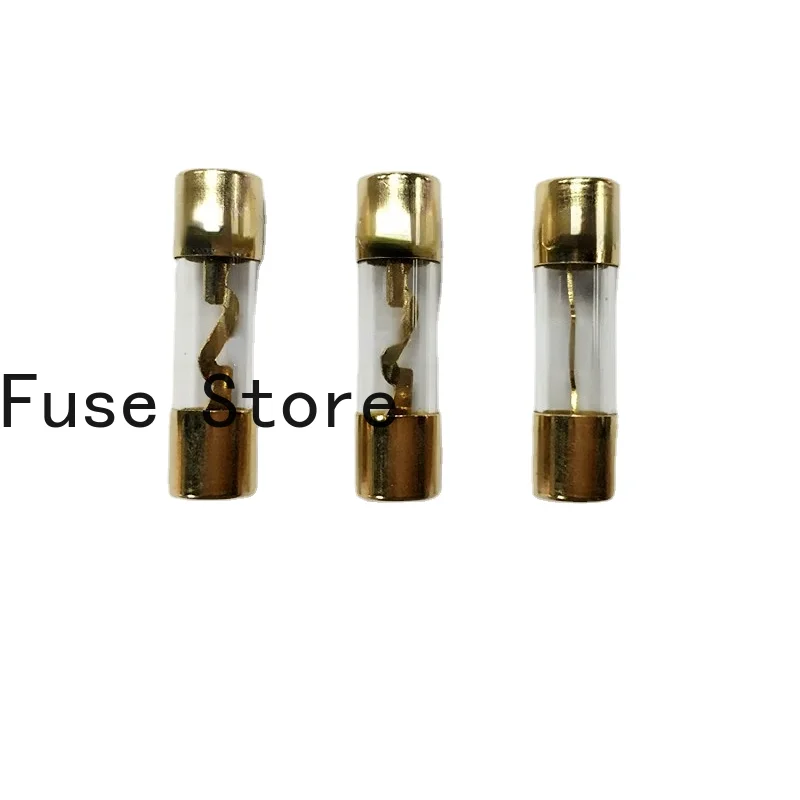 

5PCS 5AG Explosion-proof Glass Fuse Tube Gold Plated Tubular 10*38mm 50A 32V