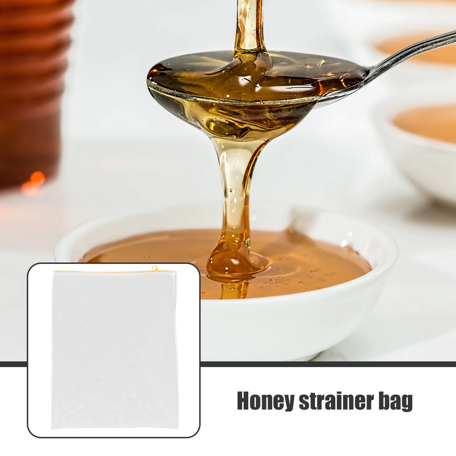 2 Pcs Honey Filter Net Beekeeping Mesh Bags Wax Press Nylon Filtration