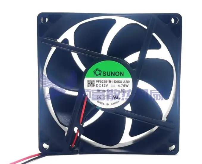 SUNON PF92251B1-D05U-AB9 DC 12V 4,7 W 90x90x25 мм 2-проводной Вентилятор охлаждения сервера