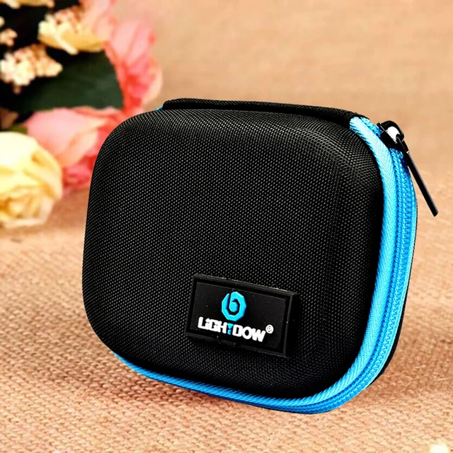 Lightdow Camera Accessorie Bag TF Card SD Crad Fabric Hard Case Portable Battery Storage Carry Pouch for DSLR Camera Accessories