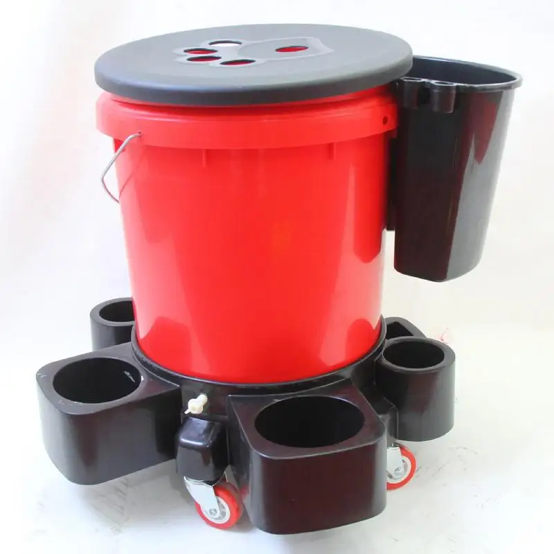 Bucket - Carrello A Secchio Rotolante Con Ruote | Porta Del Secchio Per Autolavaggio, Supporto Per Secchio Multifunzionale Per Sigillatura, Giardinaggio E Pulizia Del | Carrello Per Sec