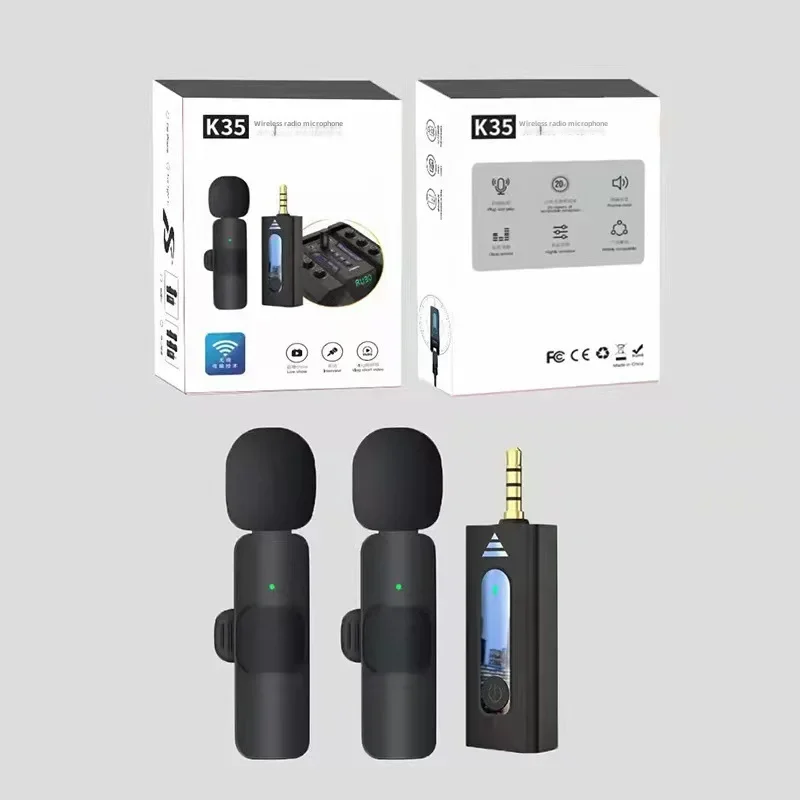 무선 클립온 마이크, 소음 감소, 휴대폰 라이브 쇼 마이크, 강력한 신호, 안정적인 성능, 2.4g