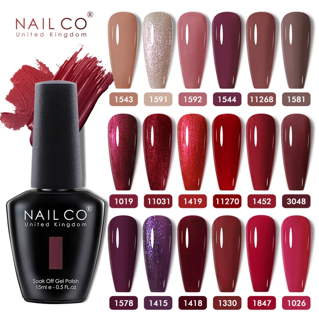 vernis a ongle Gel UV Semi-permanent, hybride, couleur café