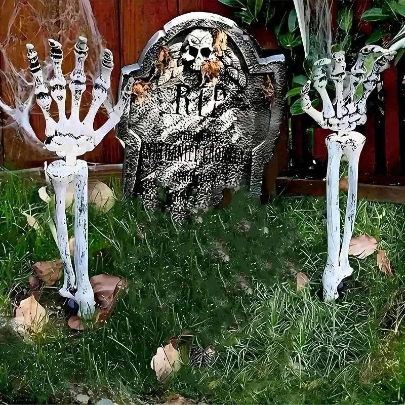 Plastic Halloween Skeleton Hand Decorations for Outdoor Yard