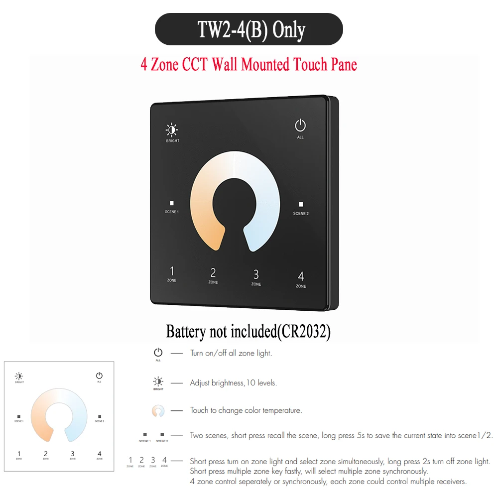 ตัวเลือกสินค้า สมาร์ทคอนโทรล LED 2 ช่อง ควบคุมได้ทั้ง ZigBee และ RF