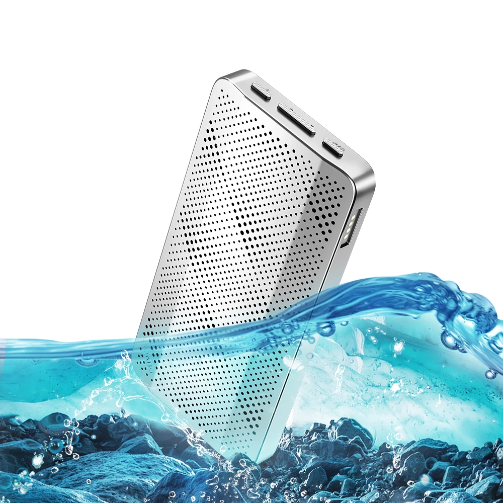 

DUVOSS Bluetooth Speaker, 0.65'' Ultra Thin Portable Magnetic Speakers, IP67 Waterproof Dustproof, TWS Pairing, EQ Mode