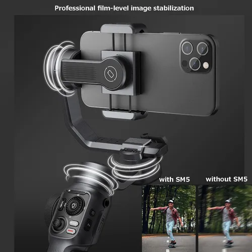 Zhiyun 부드러운 5 3 축 전문 휴대폰 안정기 짐벌, 모바일 아이폰 14 13 프로 12 샤오미 삼성 화웨이 VS DJI OM 6 2