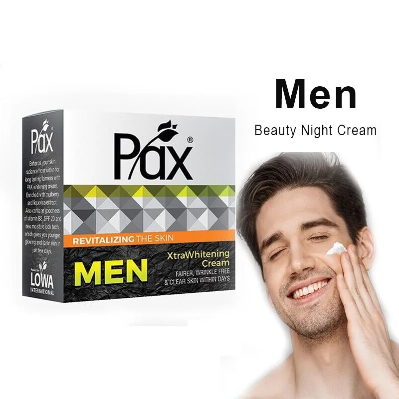 

Pax Men Beauty Night Cream Wrinkle Removing Melanin, Anti-aging, Whitening Brighten Smoothing Skin Care Face Cream 30g