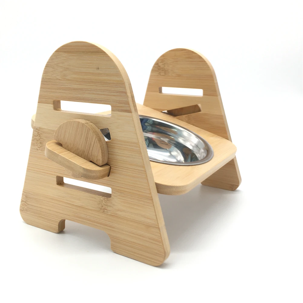 Slanted Raised Pet Food Water Feeder Bowl Small Dogs Cat French Bulldog