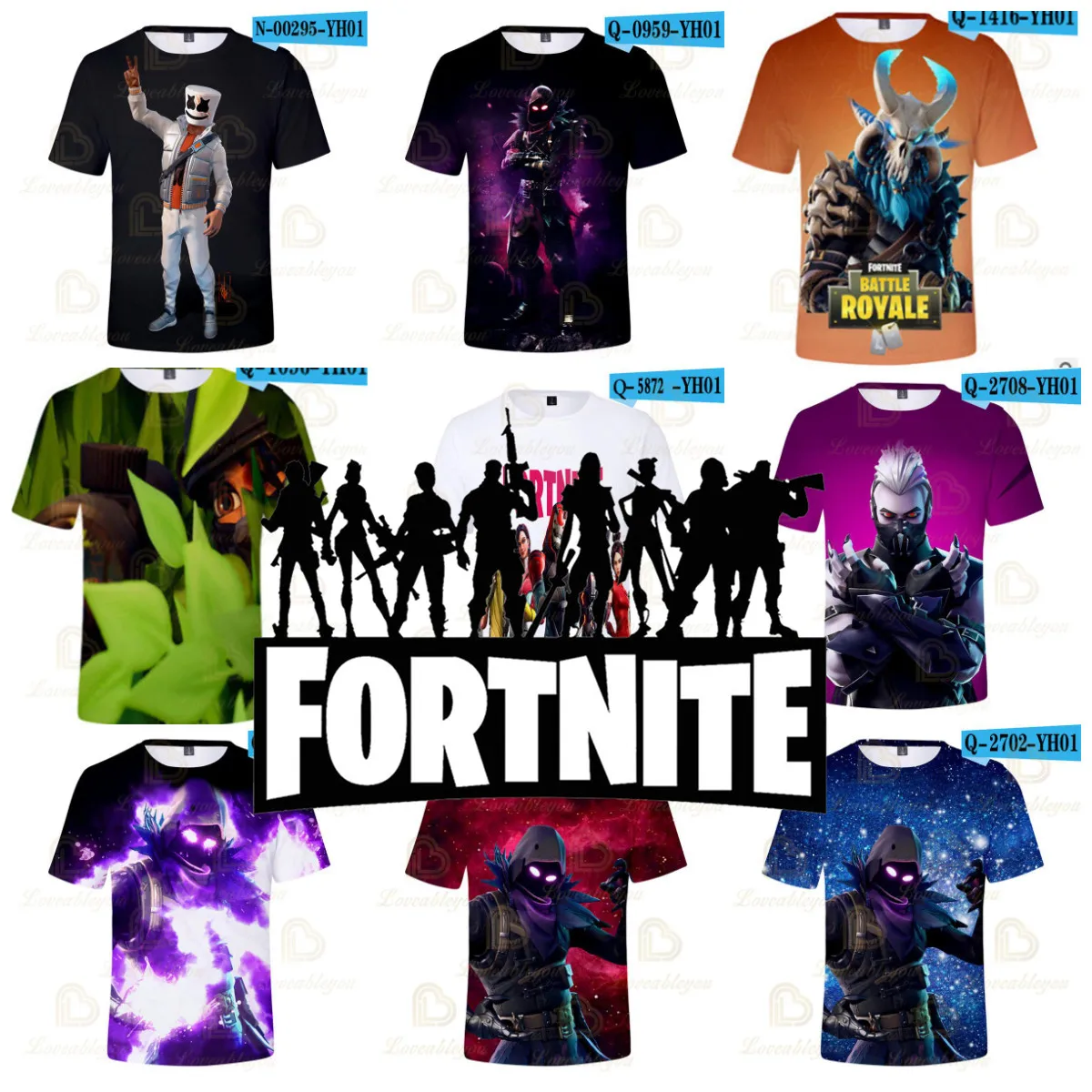Uomini E Donne Fortnite Victory Shooter Bambini T-Shirt Hero Battle Royale Tshirt Top Ragazzi Ragazze Cartoon Top Ragazzi Vestiti