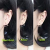 SOFTPIG Real 925 Sterling Silver Triangle Hoop Earrings For Women Charms Fine Jewelry 2024 Trendy Geometric Accessories 3
