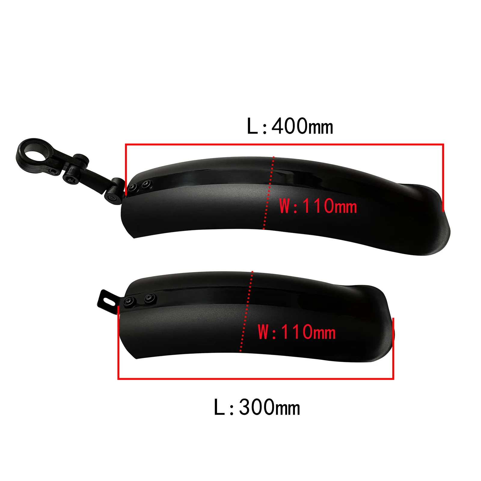 Snow Bike Mudguard Beach Bike Fender 26inch 20 inch 20x4.0 26x4.0 20 Inch Fat Bicycle 4.0 Wing Wide 110MM Bicycle Accessories bicycle fender