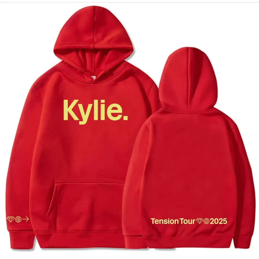 Tension Tour 2025 Hoodies Kylie Minogue Singer Printing Sweatshirt