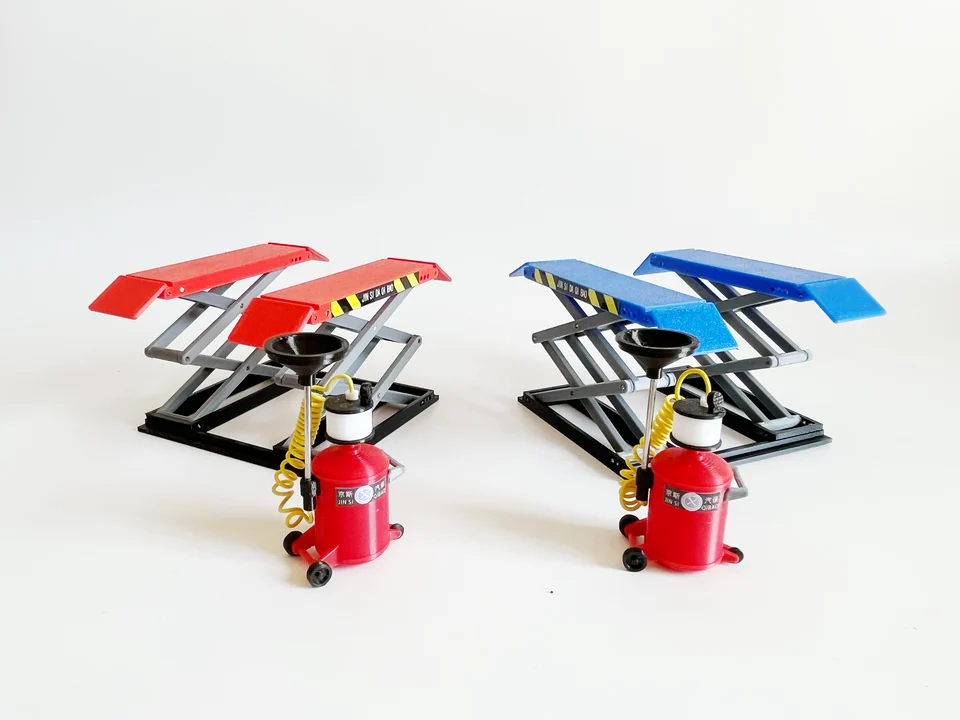 Elevatore Idraulico In Miniatura Scala 1/64 - Accessorio Modellismo Per Auto E Officina, EZD