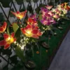 Solar LED Orchid Lights landscape Lamp Outdoor Waterproof Lawn Lamp for Villa Aisle Corridor Garden Holiday Christmas Decoration 6