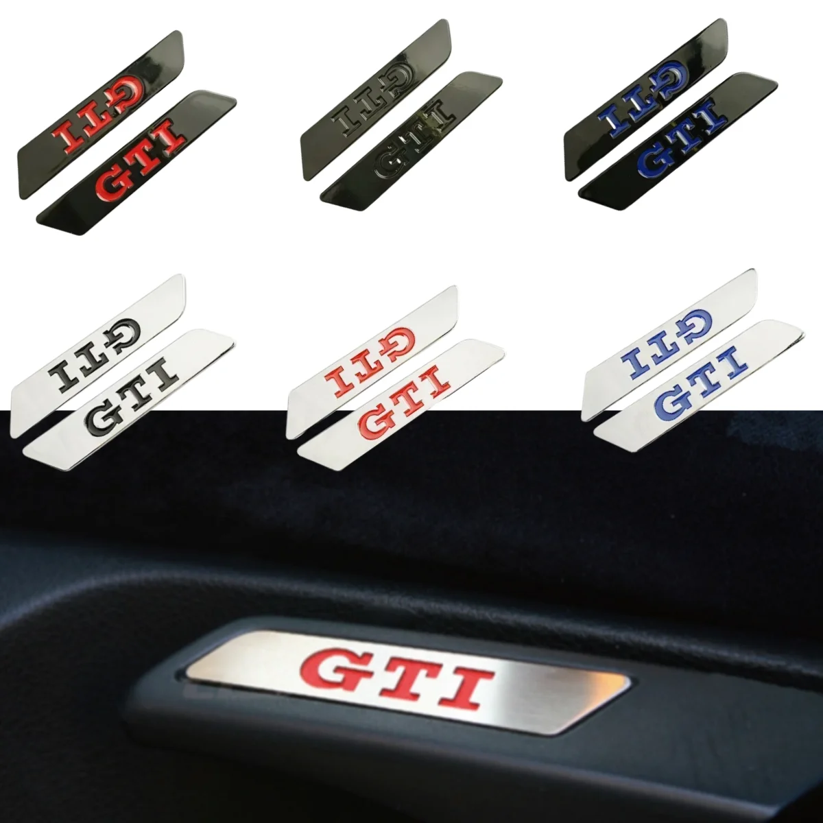Car Styling 3D Sticker Lift Wrench Handle Seat Decals for Volkswagen GTI Sharan Passat Polo Golf Jetta Tiguan Beetle Touran