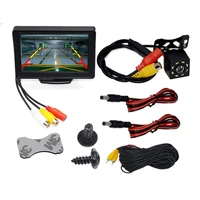 Parking Car Rear View Camera Wide Degree 4.3 /5 Inch  TFT LCD Color Display Monitor Waterproof Night Vision Reversing Backup