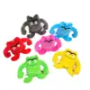 Wholesale 24pcs/lot 10cm Cute Color Monster Plush Toys Keyring Stuffed Dolls Pendants Key Chain for Children Gifts 1