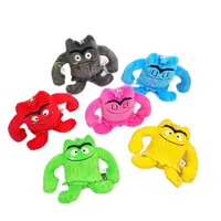 Wholesale 24pcs/lot 10cm Cute Color Monster Plush Toys Keyring Stuffed Dolls Pendants Key Chain for Children Gifts 1