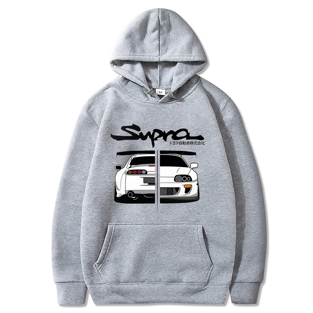Anime Initial D Toyota Supra Hoodies Men Jdm Manga Print Mk Iv Eu Size