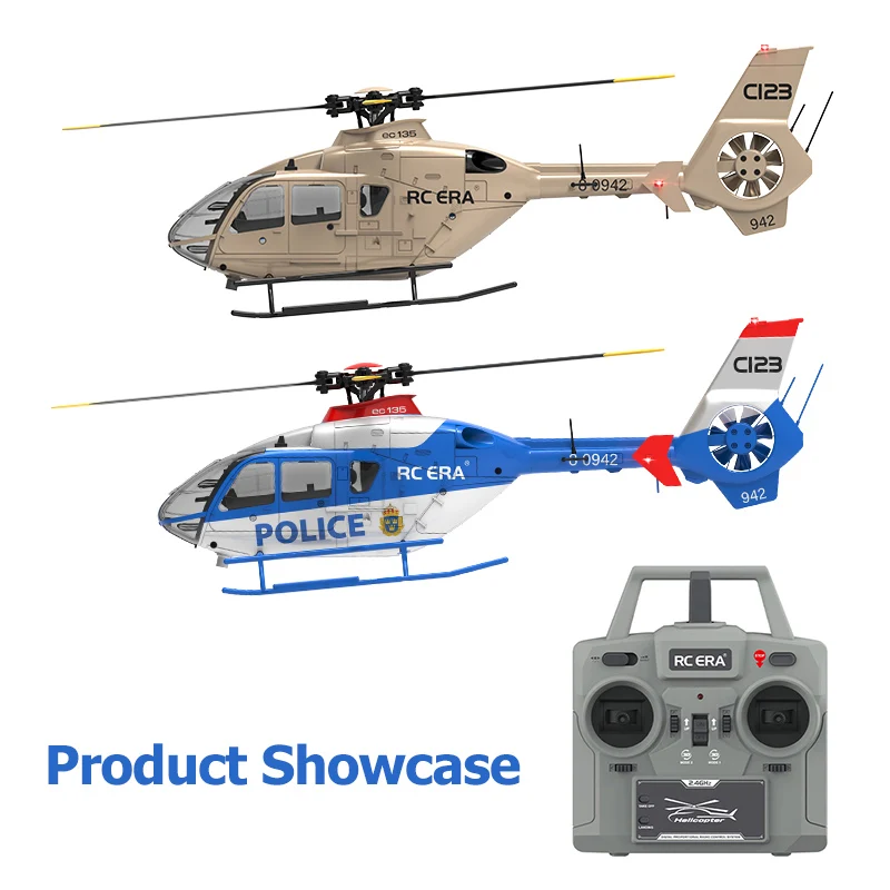 Hélicoptère RC 6CH 3D Vol Inversé Double Moteur Brushless Gyroscope 6 Axes
