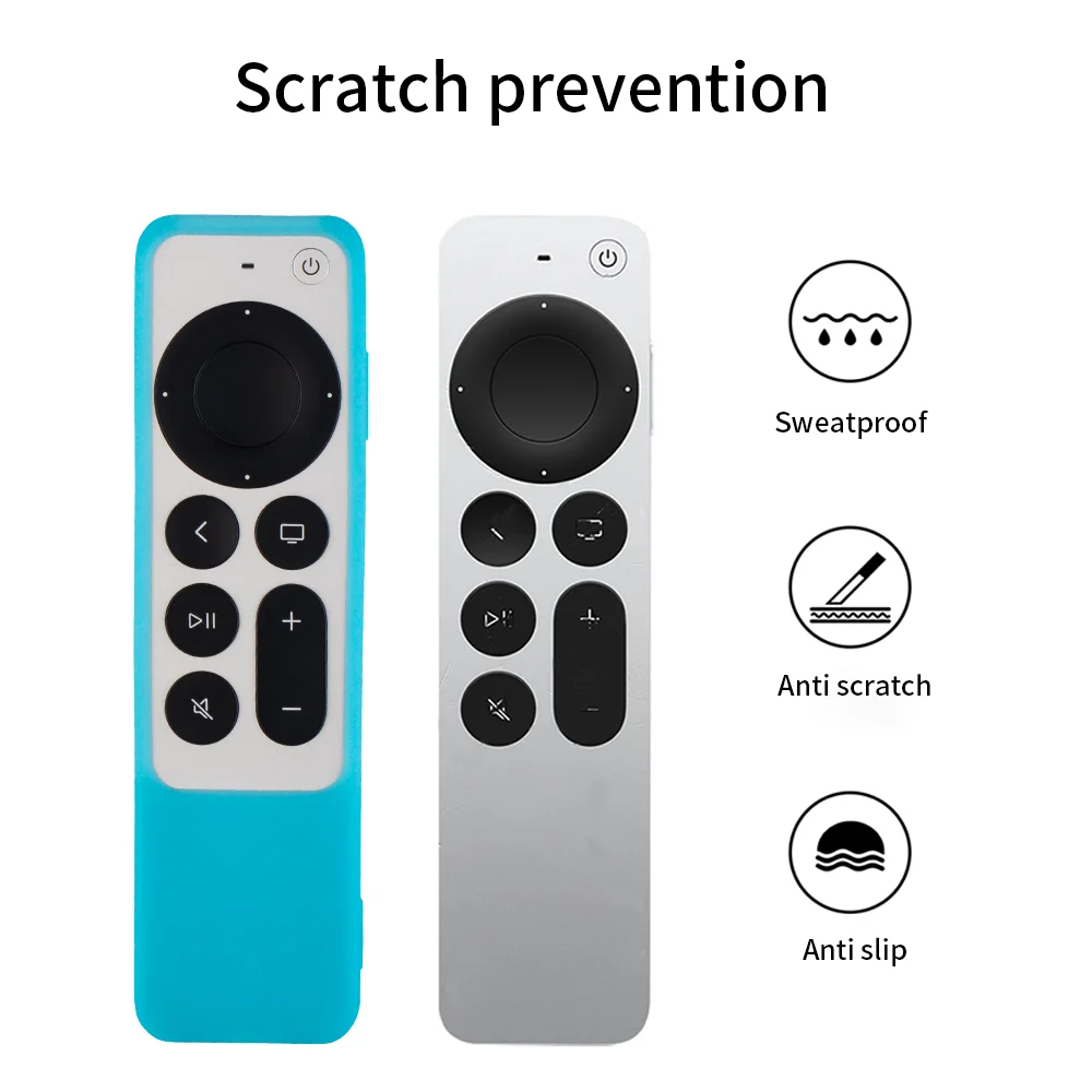 Silikon Remote Pretective Cover für Apple TV 4K Schutzhülle Control Cover Schutzhülle stoßfest für Apple TV 4K Skin