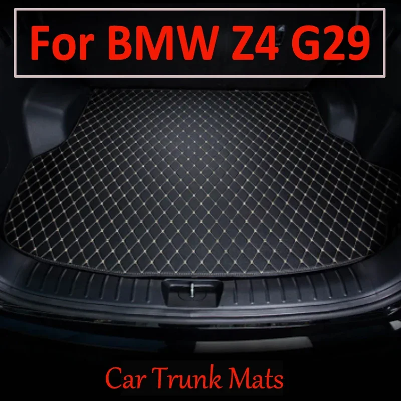 

Car Rear Trunk Mat For BMW Z4 G29 2018~2022 2 Seat Waterproof Leather Mats Luxury Storage Pad Accessories