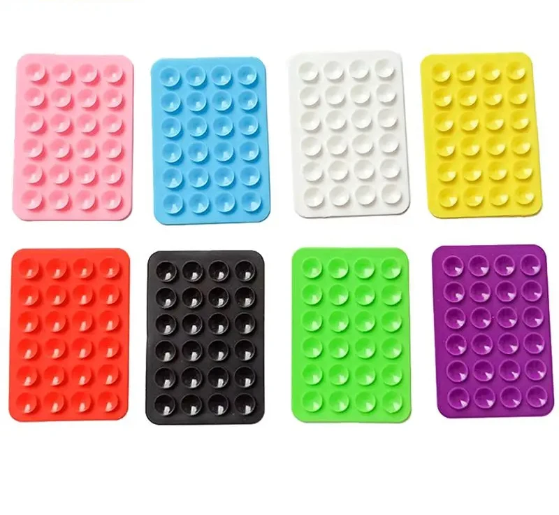 Silicone Suction cup Pad For Mobile Phone Fixture Suction Cup Backed Adhesive Silicone Rubber Sucker Pad For Fixed phone suction cup