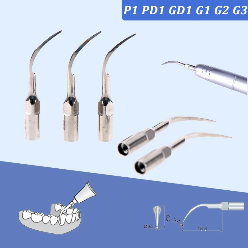 

Dental Ultrasonic Scaler Scaling Endo Tips Satalec E-Series Fit Woodpecker Ems Ultrasonic Perio Scaler Handpiece