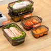 Kitchen Thickened Transparent Sealed Fresh-keeping Box Rectangular Freezer Sorage Box Plastic Microwave Food Grade Storage Box 5