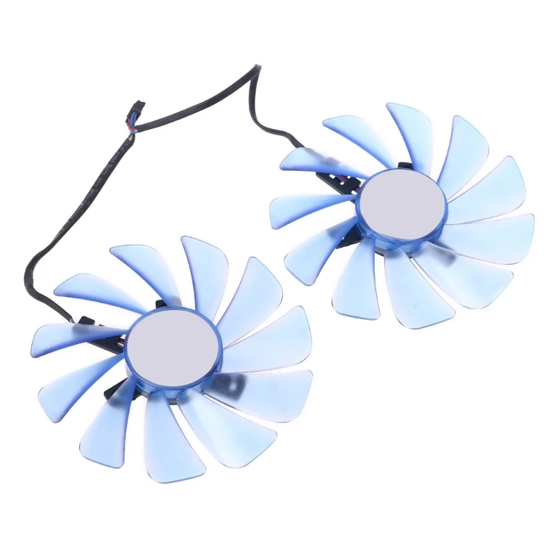 그의 RX570 RX580 RX588 그래픽 비디오 카드 DIY 냉각 팬용 12V VGA 쿨러 팬 교체 용 95mm