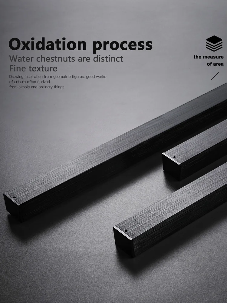 שחור נברשת כיכר חדר שינה מנורות סלון מנורת led תקרת מנורת נורדי מינימליסטי creative led תקרת מנורת רצועת אורות - Image 5