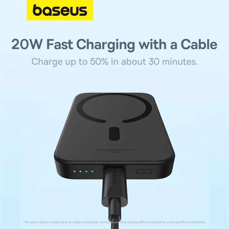 Baseus Wireless Magnetic Power Bank External Battery Powerbank for iPhone 16 15 14 13 12 Pro Max Portable Mini Power Bank 3