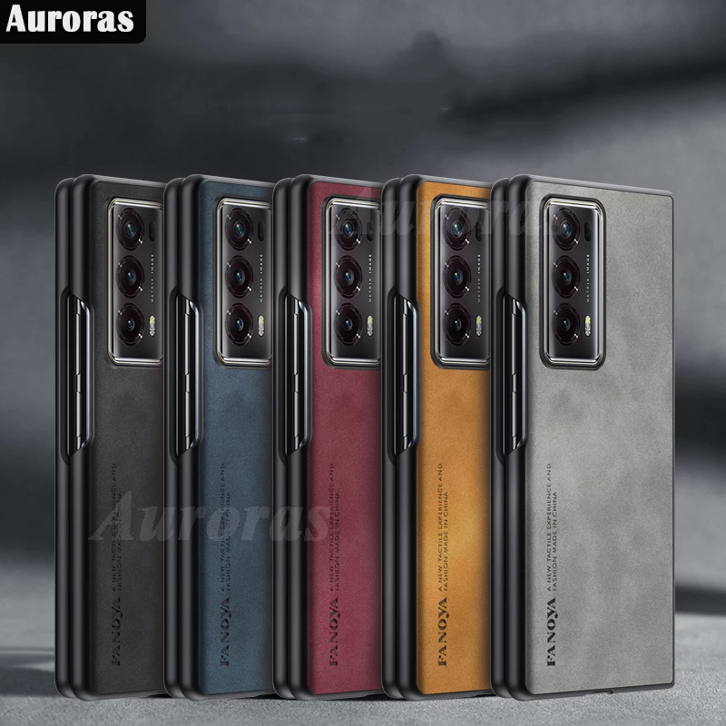 Auroras For Honor Magic V2 Custodia Luxury Tinta Unita Velour Texture Silicone Hard Pc Shell Per Honor Magic Vs 5G Cover Pieghevole