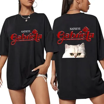 KATSEYE Gabriela Tour 2025 Graphic T Shirts Fashion Hip Hop Vintage Men Women T Shirt Oversized Cotton Casual T-Shirt Streetwear 1