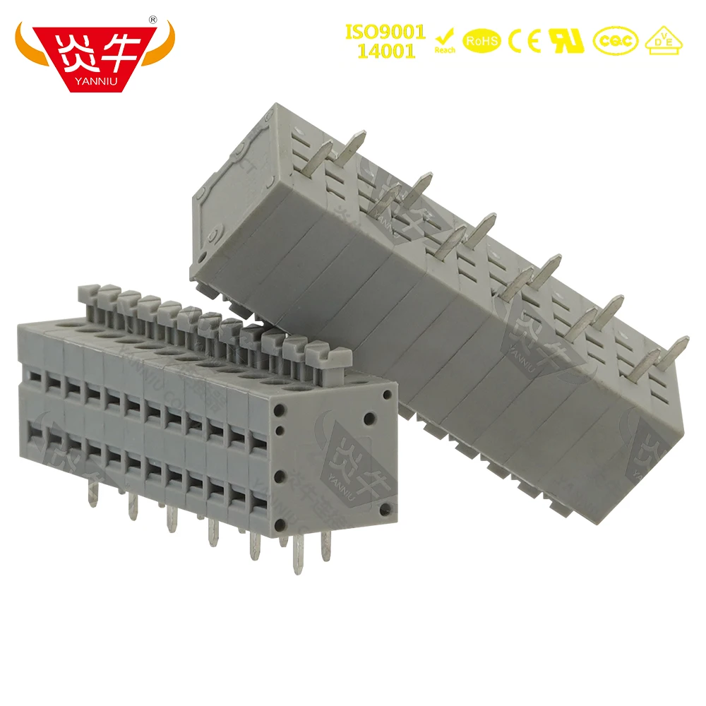 10Pcs KF211VA KF211VB 3.5 2P ~ 12P PCB SPRING TERMINAL BLOCKS  3.5mm 2PIN ~ 12PIN  Cross Feet PHOENIX CONTACT DEGSON KEFA 10pcs kf211ra kf211rb 3 5 2p 12p pcb spring terminal blocks 3 5mm 2pin 12pin cross feet phoenix contact degson kefa