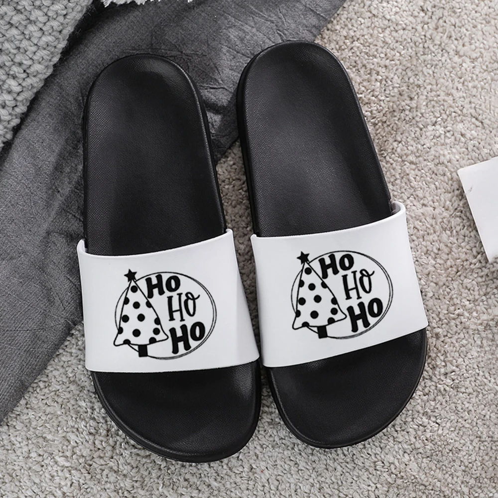 

Neutral Slipper Harajuku Female Beach Shoe Slippers for Woman Christmas Elk Cute 2022 Christmas Style Print Women Slippers