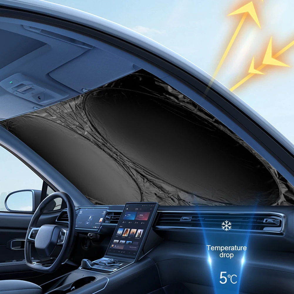 Auto Fenster Sonnenschutz Abdeckung Sonnenschutz Windschutzscheibe Visier  Protector Windschutzscheibe Folding Auto UV Schutz Vorhang Styling Zubehör  - AliExpress