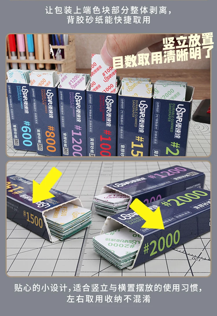 Hobby Model Tools Abrasive Waterproof Wet/Dry Reuse Sticky Sandpaper For Modeler Building Tool model tools