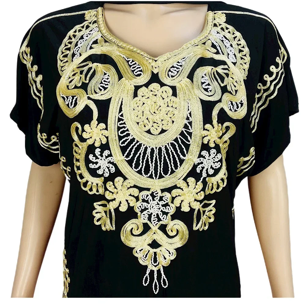 New Summer African Muslim Islamic Abaya Color Embroidered Ice Silk Comfortable Women's Dress With Skirt Ceremony Prayer Clothes